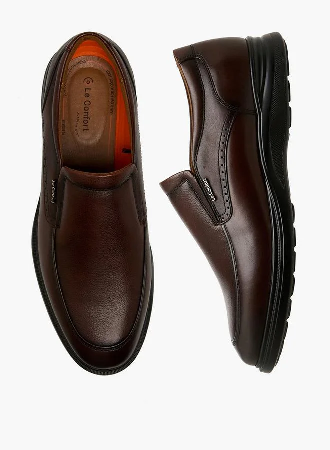 لو كونفورت Men Slip-On Leather Loafers