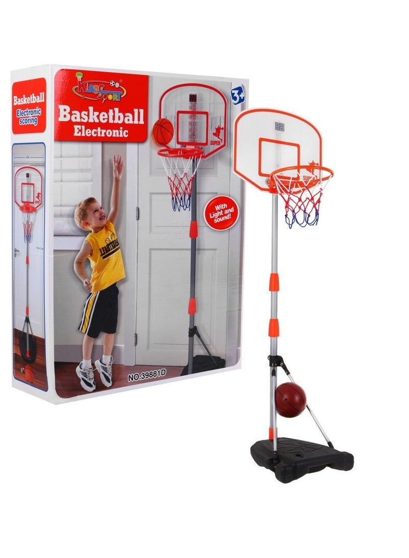KINGSPORT Electronic basketball hoop, adjustable 94 - 167 cm. - Image 1