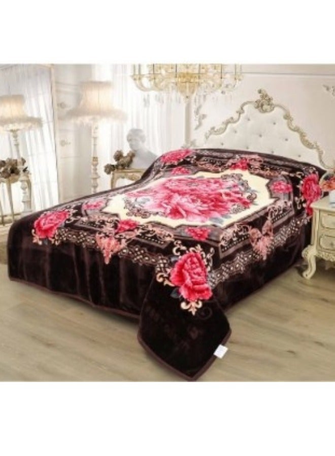 SMART HOME Soft and warm heavy winter blanket with a comfortable silky feel, double bed blanket measuring 200X240 cm and weighing 8 kg, super soft double layer blanket made of high quality materials - Image 1