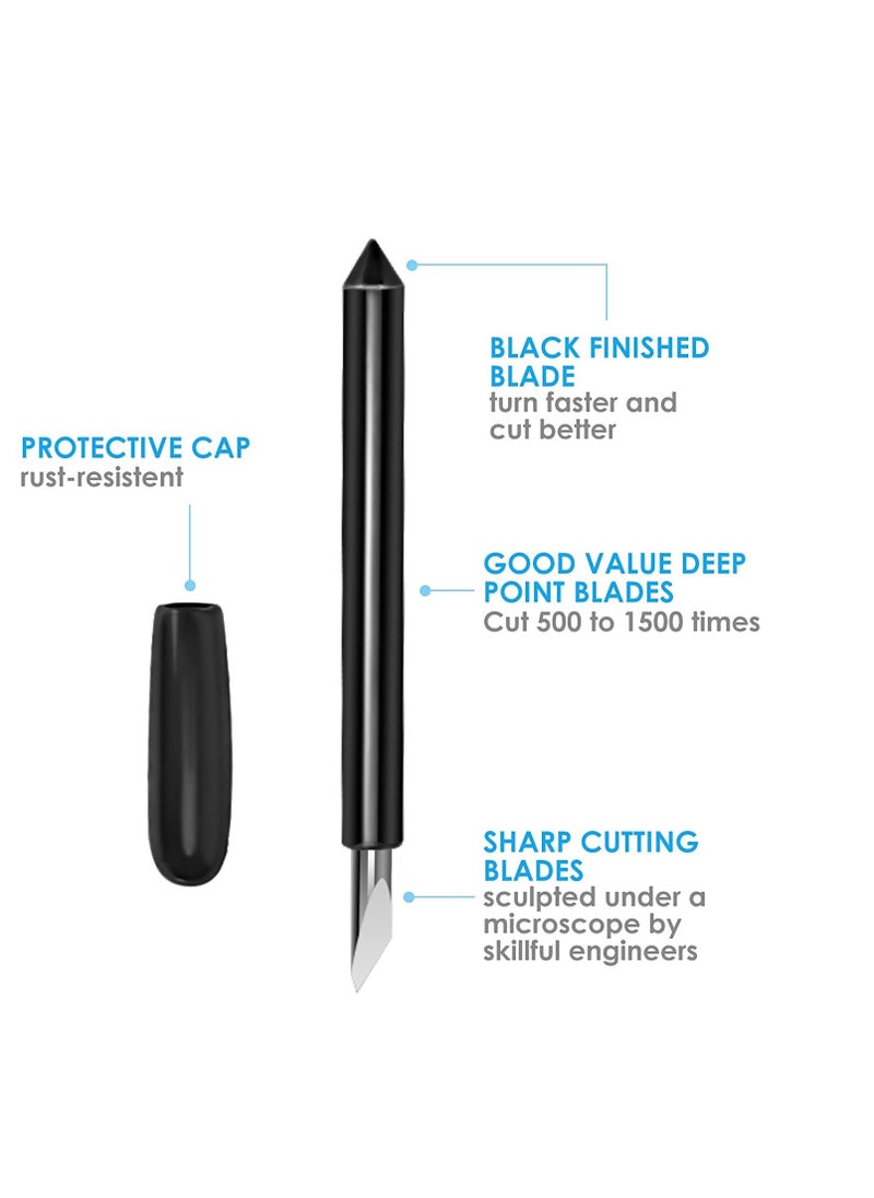SYOSI 10 Pack Premium Deep Cut Blades, Compatible with Explore Air One/Air/Air 2/ Air 3 / Maker, Premium Fine Point Blade  - Image 2