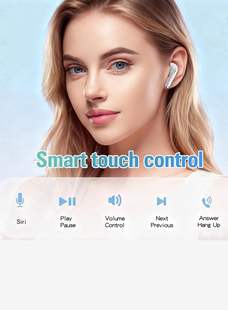 بودي سماعات بودي EP91 Pods4 لاسلكية حقيقية ببطارية 30 مللي أمبير و7 ساعات للاستماع للموسيقى - أبيض - Image 4