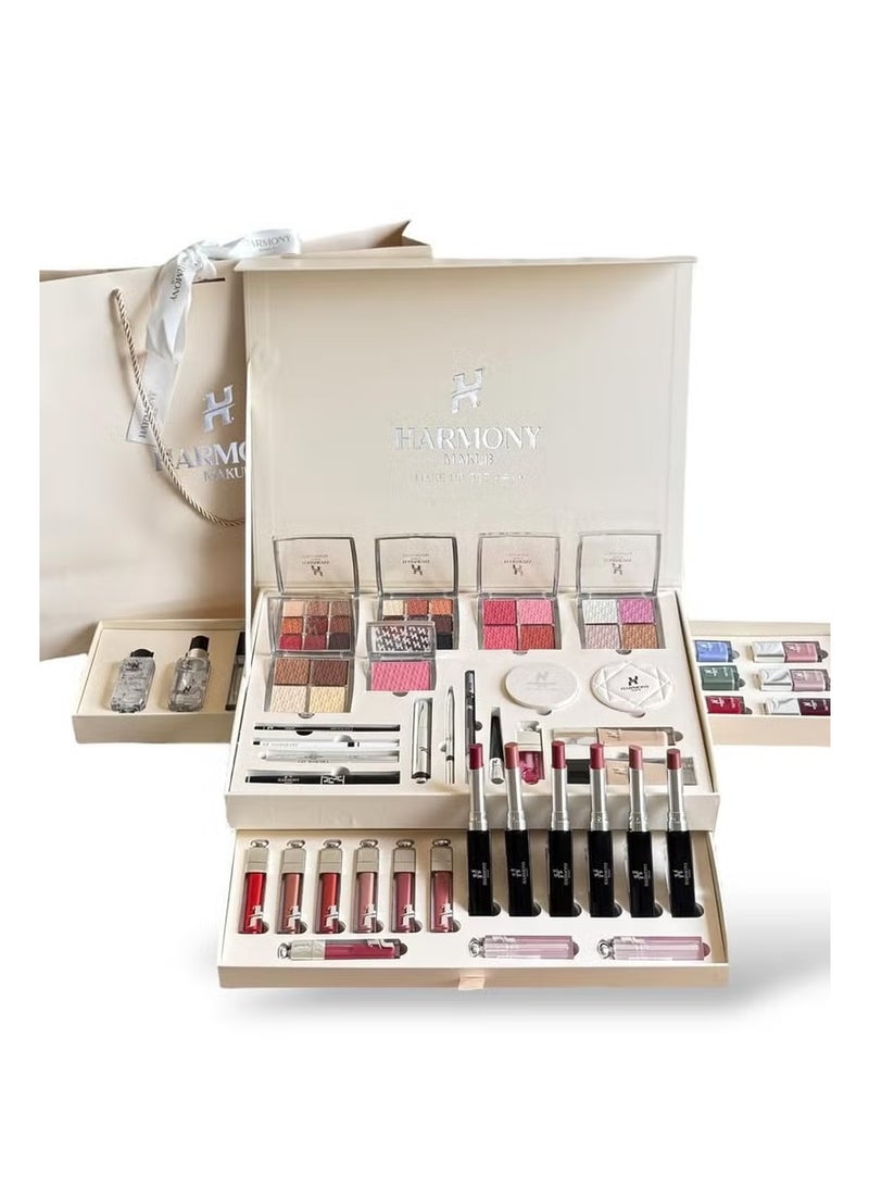 هارموني افضل طقم مكياج فاخر للعروس 2025 جميع منتجات التجميل في علبة واحده - Image 3