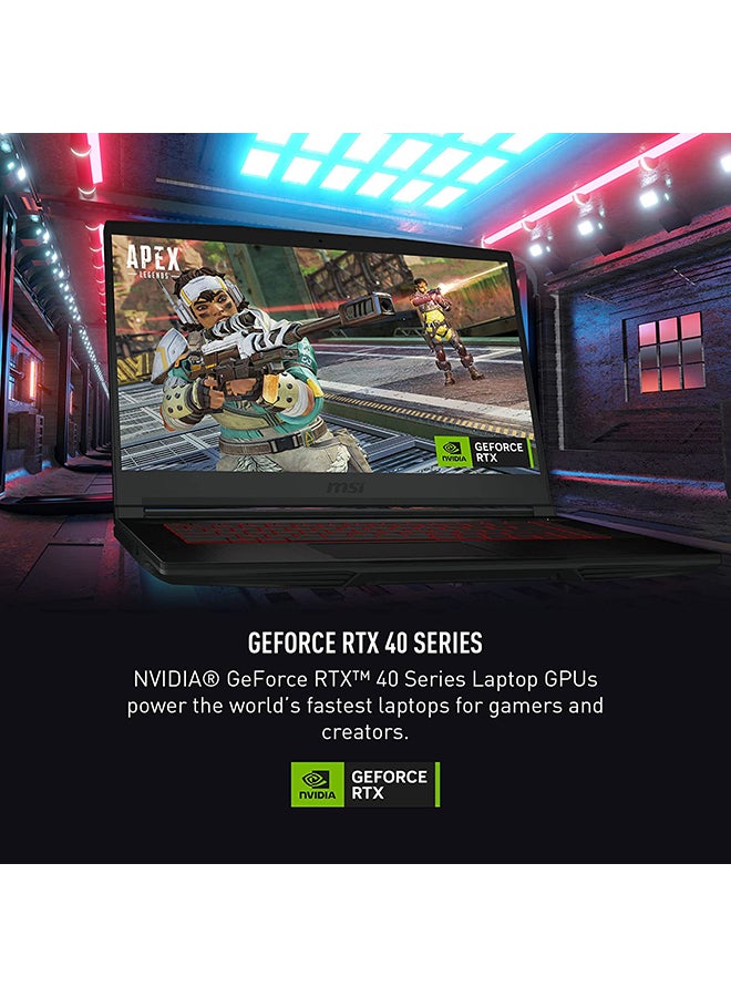 MSI THIN GF63 12VE-066US Laptop With 15.6-Inch Display, Core i7-12650H Processor/16GG RAM/512GB SSD/6GB NVIDIA Geforce RTX 4050 Graphics Card/Windows 11 English Black  - Image 4