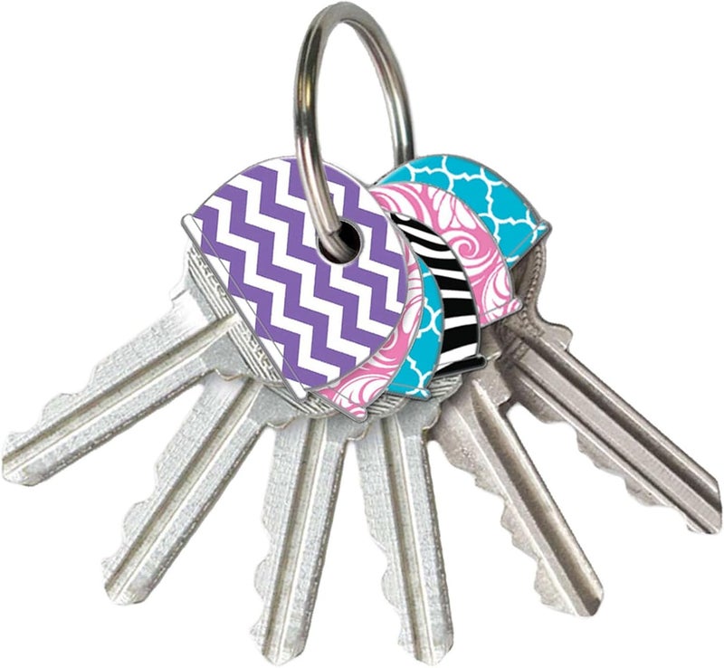 Lucky Line Designer Pattern Key Identifier Caps, 4 Pack - Image 2