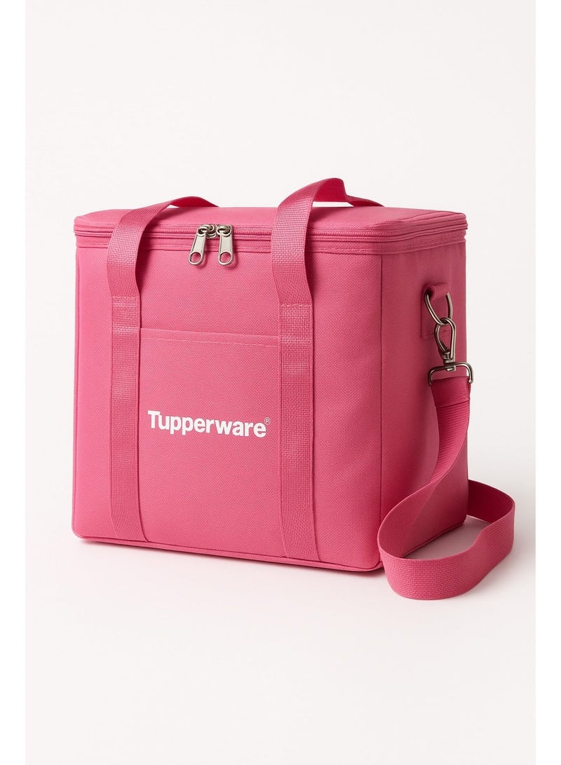 توبروير شنطة لانش بوكس حرارية من تابرواير – لحفظ السخن والبارد بعزل قوي وسوستة محكمة – لون بينك - Image 1