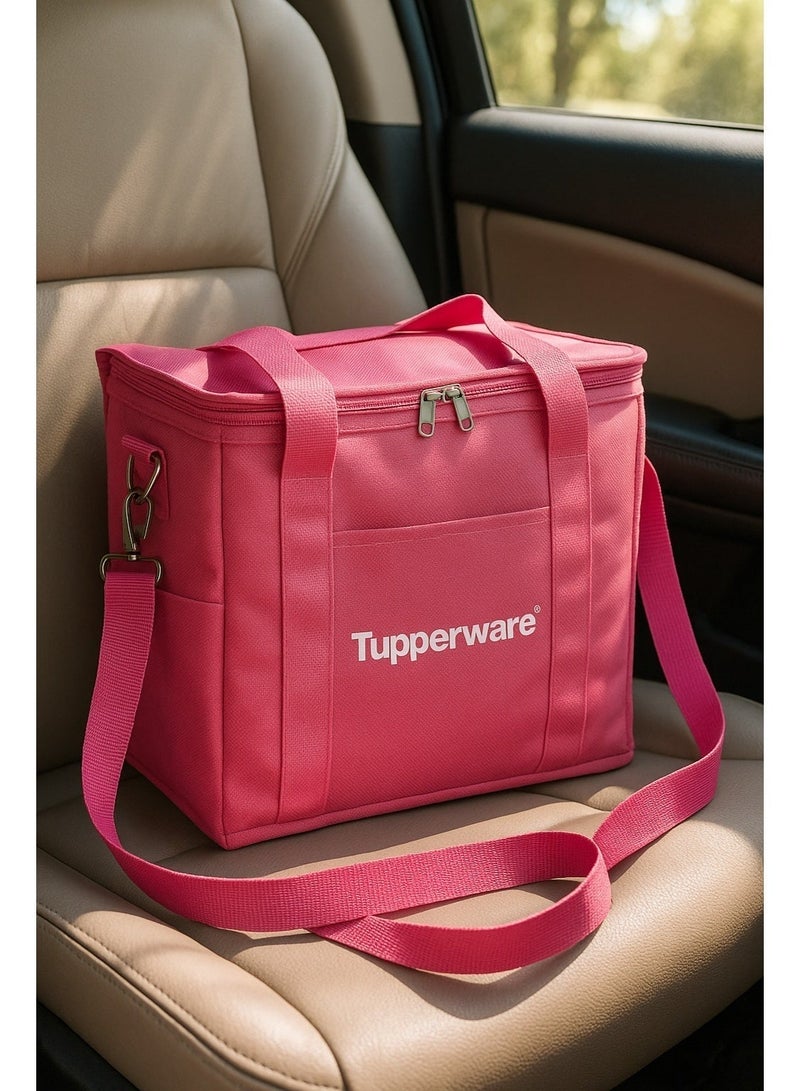 توبروير شنطة لانش بوكس حرارية من تابرواير – لحفظ السخن والبارد بعزل قوي وسوستة محكمة – لون بينك - Image 3