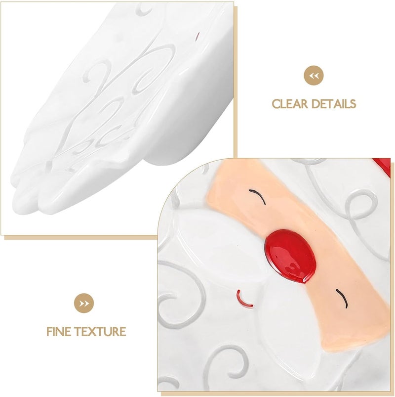 Christmas Ceramic Spoon Rest Sturdy Wear-resistant Kitchen Scoop Holder Practical Household Spoon Rest for Stove and Countertop Cooking Use - Image 3