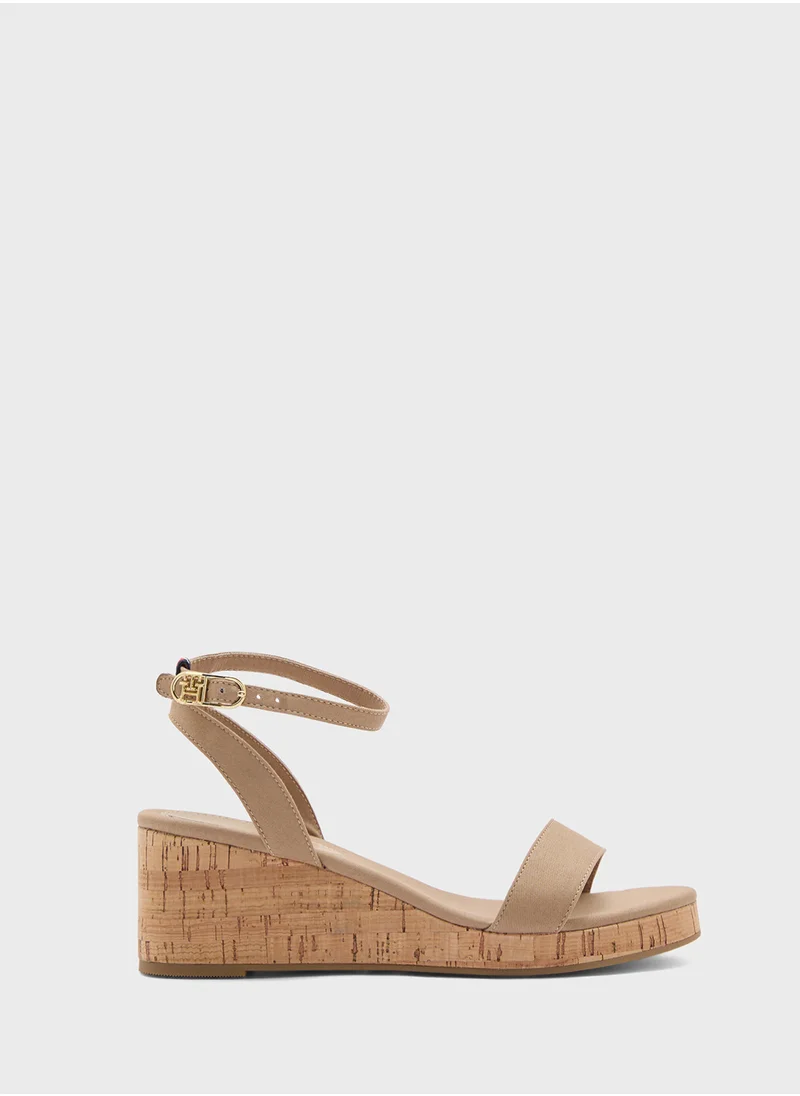 TOMMY HILFIGER Ankle Strap Mid Heel Sandels