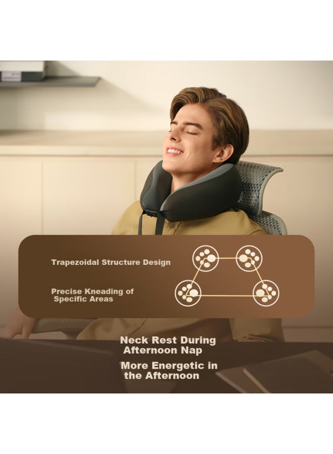 Skg Cervical Massager N1-2 Deluxe Edition, Shoulder And Neck Support Neck Heat Pack, Portable U-shaped Pillow For Nap, Sleep Aid For Men And Women, Portable Travel Birthday Gift - Image 3