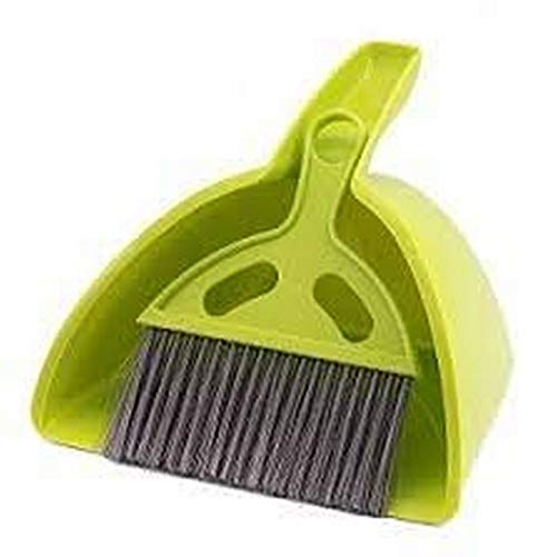 Shivu Shivu Fashion Plastic Mini Table Shovel with BrushMultipurpose Mini Dustpan Supdi with Brush Broom Set for Cleaning Laptops Green Shivu89  - Image 2