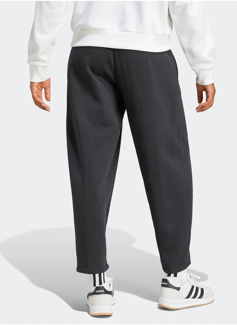 اديداس Essential Contemporary Logo Fleece Barrel Pants