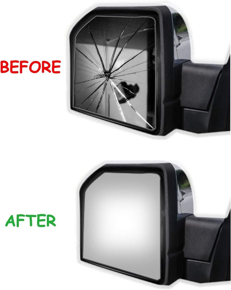 WLLW Mirror Glass Replacement for Hyundai Sonata 2006-2010 - Passenger Right Side Convex Glass - Image 3