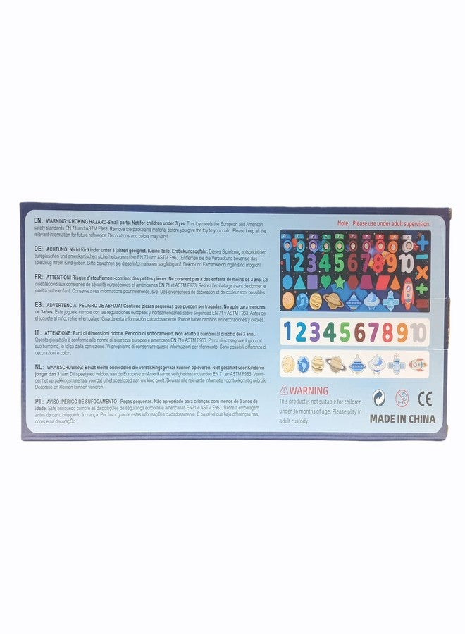 Folca® Wooden 6 in 1 Universe Matching Board Puzzle Game, Montessori Toys with Planets, Numbers, Solar System Matching Board Games, Learning Educational Baby Kids 3+ Years - Image 2