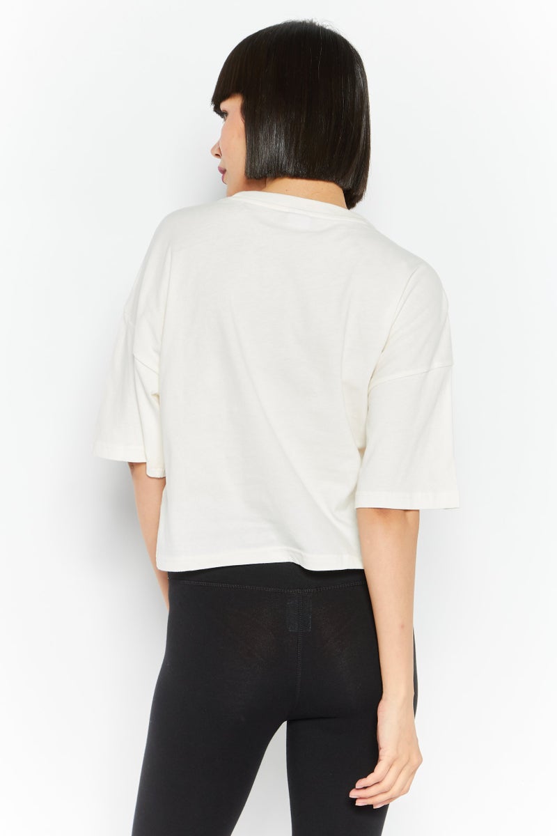 PUMA Women Sportswear Fit Training Top, Off White - Image 4