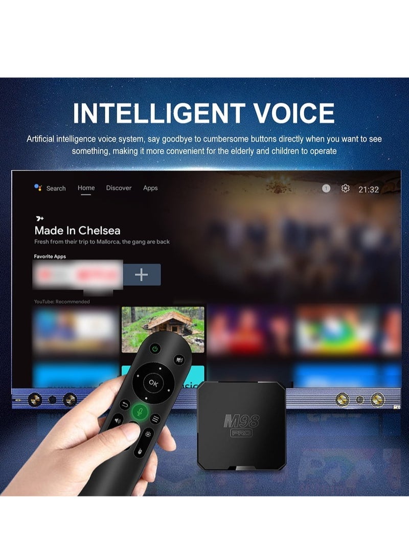 Generic - "M98 PRO Android TV Box – 4K HDR Smart Streaming Media Player with Android 10 and 16GB Storage" - Image 1