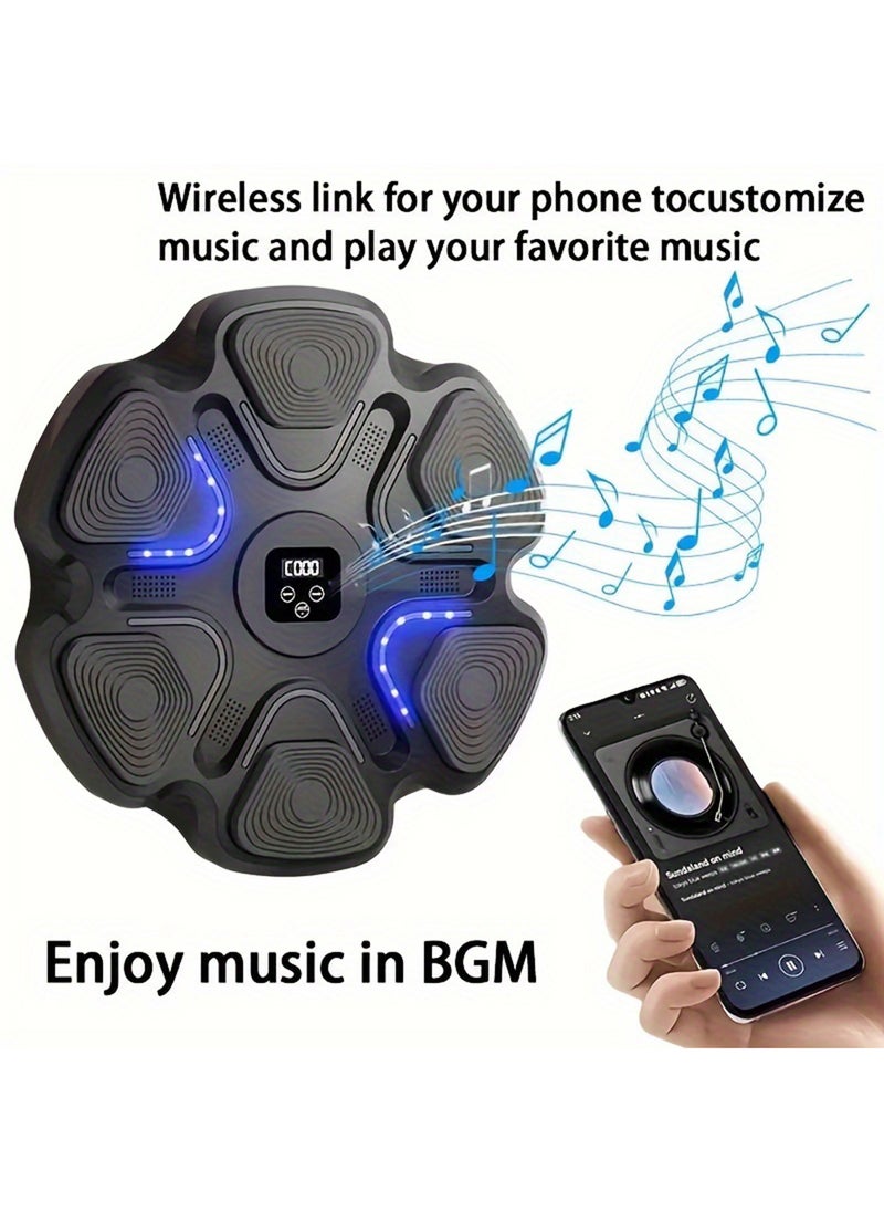 إيزي سو - Smart Electronic Music Boxing Machine for Men with Gloves Toy Wall Mounted Boxing Machine Smart Boxing Target, Wall Mounted Punching Bag Punching Equipment for Boxing Training - Image 1