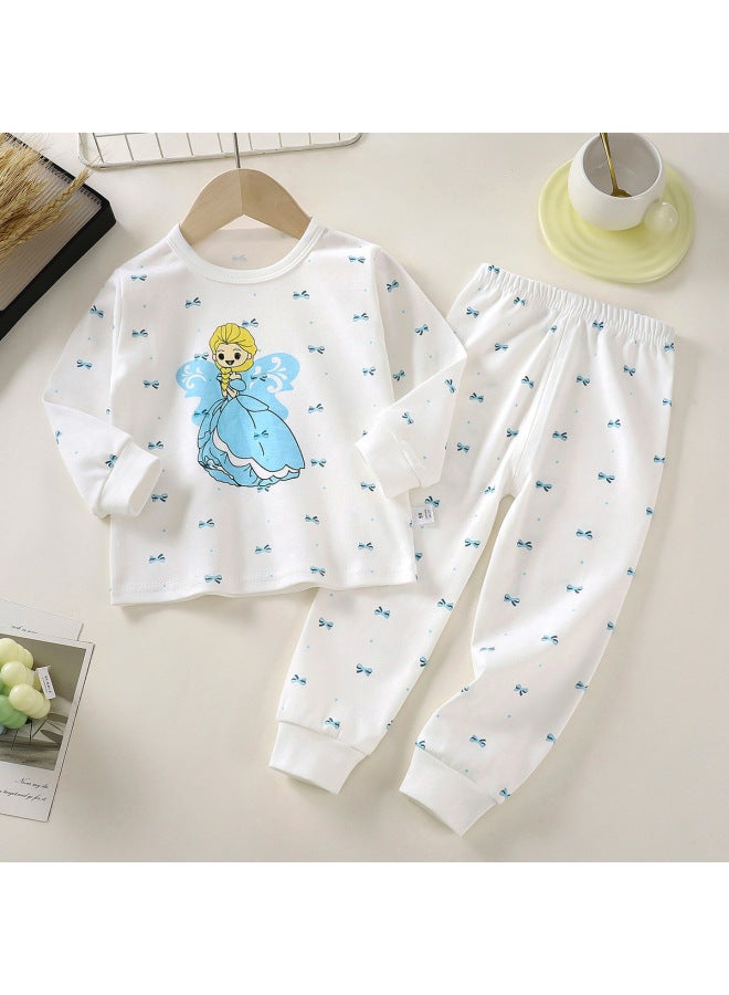 Children's Intimates Set Pure Cotton Autum New  Boys' Autum Clothes And Long Pants Girls' Home Clothes Girls' Kidsren's Clothes