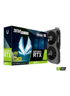ZOTAC GAMING GeForce RTX 3060 Ti Twin Edge OC 8GB GDDR6 256-bit 14 Gbps PCIE 4.0 Gaming Graphics Card, IceStorm 2.0 Advanced Cooling, Active Fan Control, FREEZE Fan Stop ZT-A30610H-10M