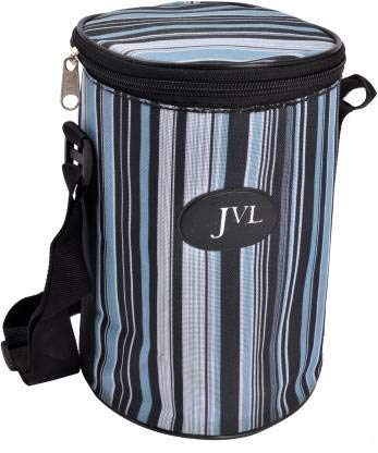 JVL Stainless Steel Lunch Box for Kids, Penta 5 Layer Leakproof Tiffin Box for School and Office use with Inner Plate - Round - Medium Size - Image 2