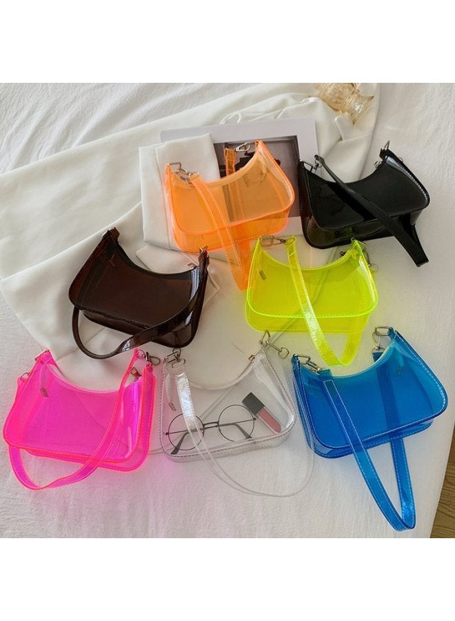 Small Bag Women's Bag 2023 Summer Trendy Korean Style Fashion Messenger Bag Net Red Ocean Style Shoulder Underarm Bag-Color:Dark Brown-Size:000 - Image 2
