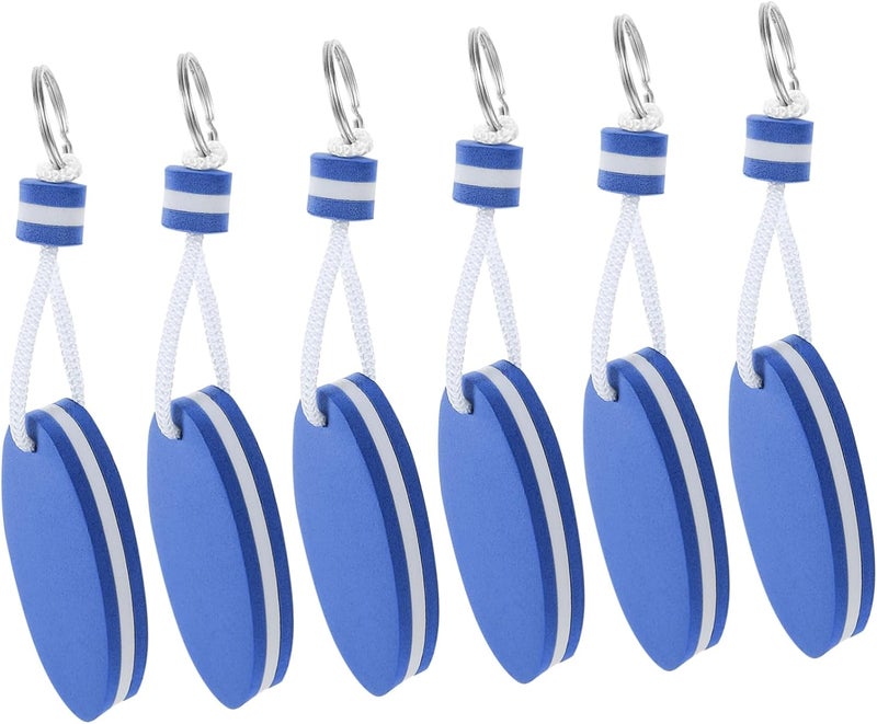Blue Floating Keychain for Boat Waterproof Surfboard Foam Float Key Holder - Image 1