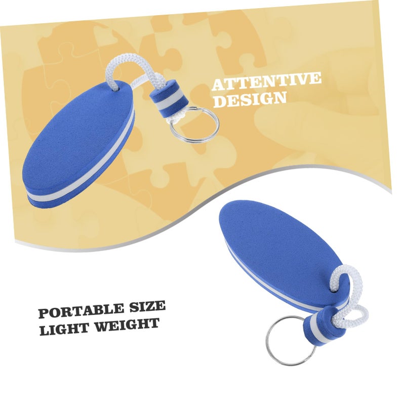Blue Floating Keychain for Boat Waterproof Surfboard Foam Float Key Holder - Image 3