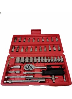 Pcs Socket Set 1/4 46 Piece Socket Set and Torque Set