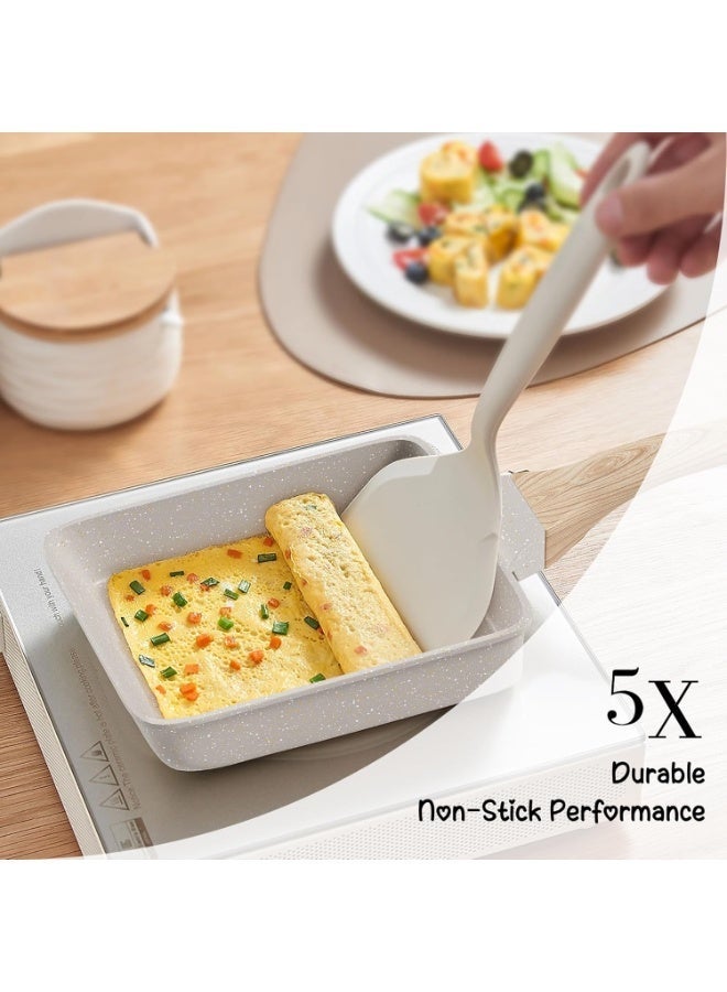 عجة البيض، طاسة عجة الجرانيت غير اللاصقة، طاسة الفطار، طاسة لعمل البيض مناسبة لفرن الغاز وتجهيزات المطبخ التعريفي. - Image 5