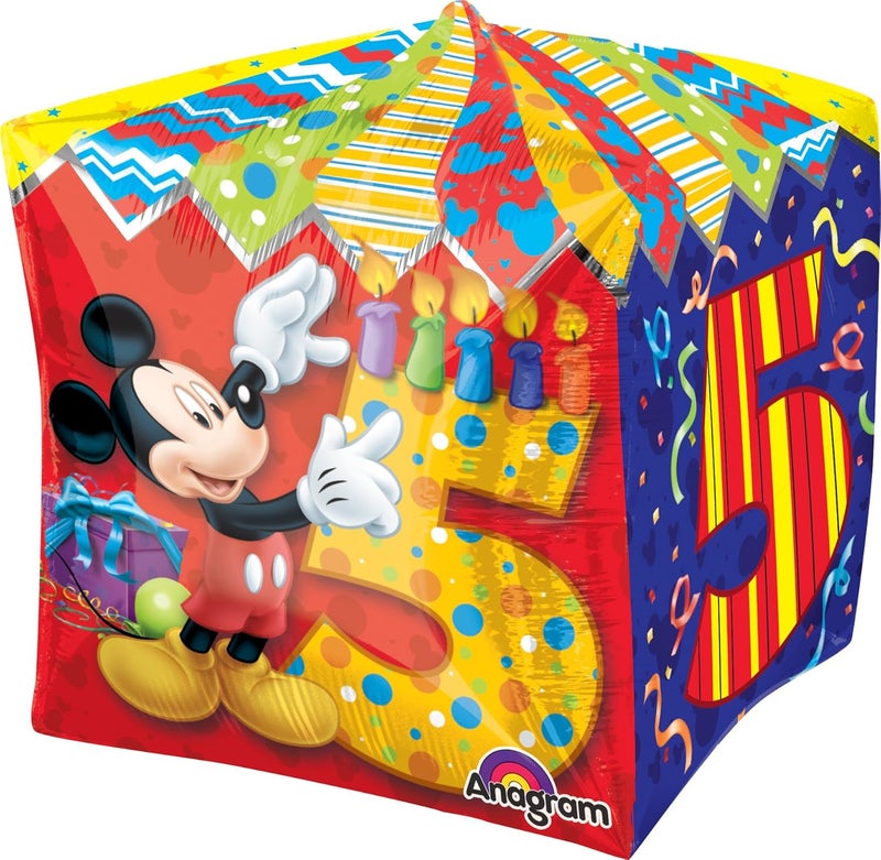 Amscan Anagram International Mickey Age 5 Cubez Balloon Pack 15 Multicolor