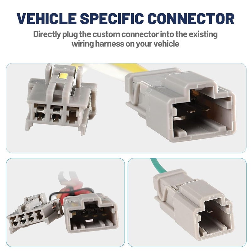 Oyviny Custom 4 Way Trailer Wiring Harness 55502 for Honda Accord and Acura TSX - Image 2