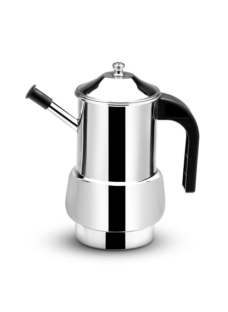 Expresso - Expresso Creta Olive Oil Can Stainless Steel Oil Dispenser Pot Leak Proof Edible Oil Salad Dressing Storage with Lid for Kitchen Cooking Restaurant BBQ(650ml) - Image 1