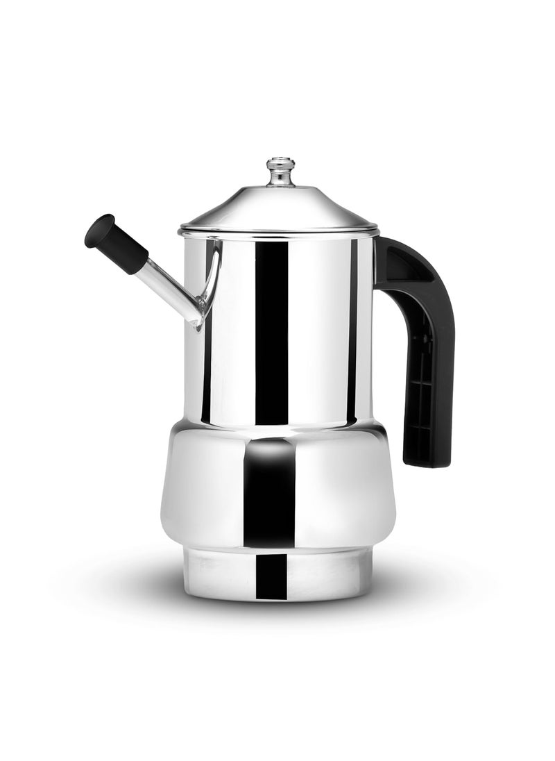 Expresso - Expresso Creta Olive Oil Can Stainless Steel Oil Dispenser Pot Leak Proof Edible Oil Salad Dressing Storage with Lid for Kitchen Cooking Restaurant BBQ(650ml) - Image 1