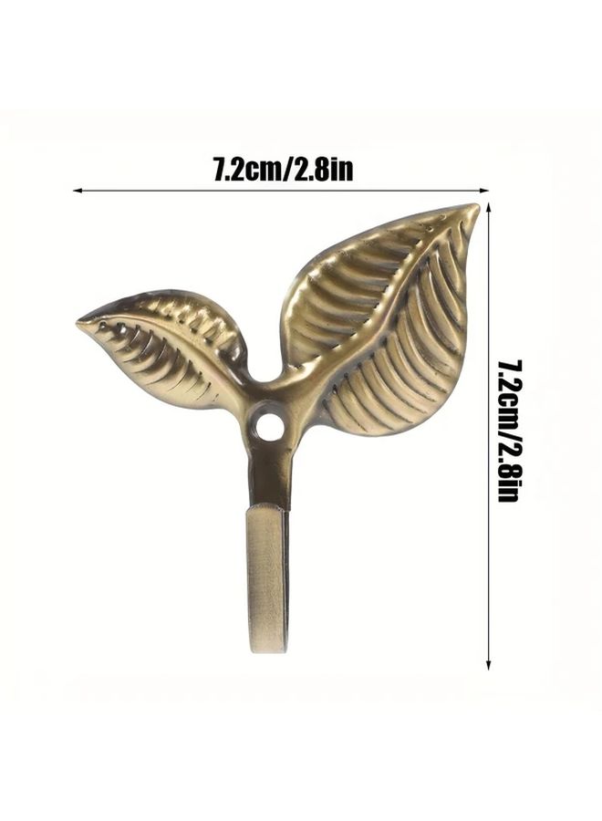 Modern Minimalist European Style Bronze Curtain Hooks Set Of 2 For Living Room And Office - Image 3