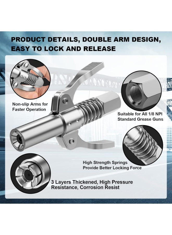 2 Pieces of  Butter Gun Nozzle, Grease Fitting, Grease Nozzle Fitting, Compatible with All Grease Guns, Suitable for Automobiles, Industrial Machinery and Equipment Farms, Etc - Image 4