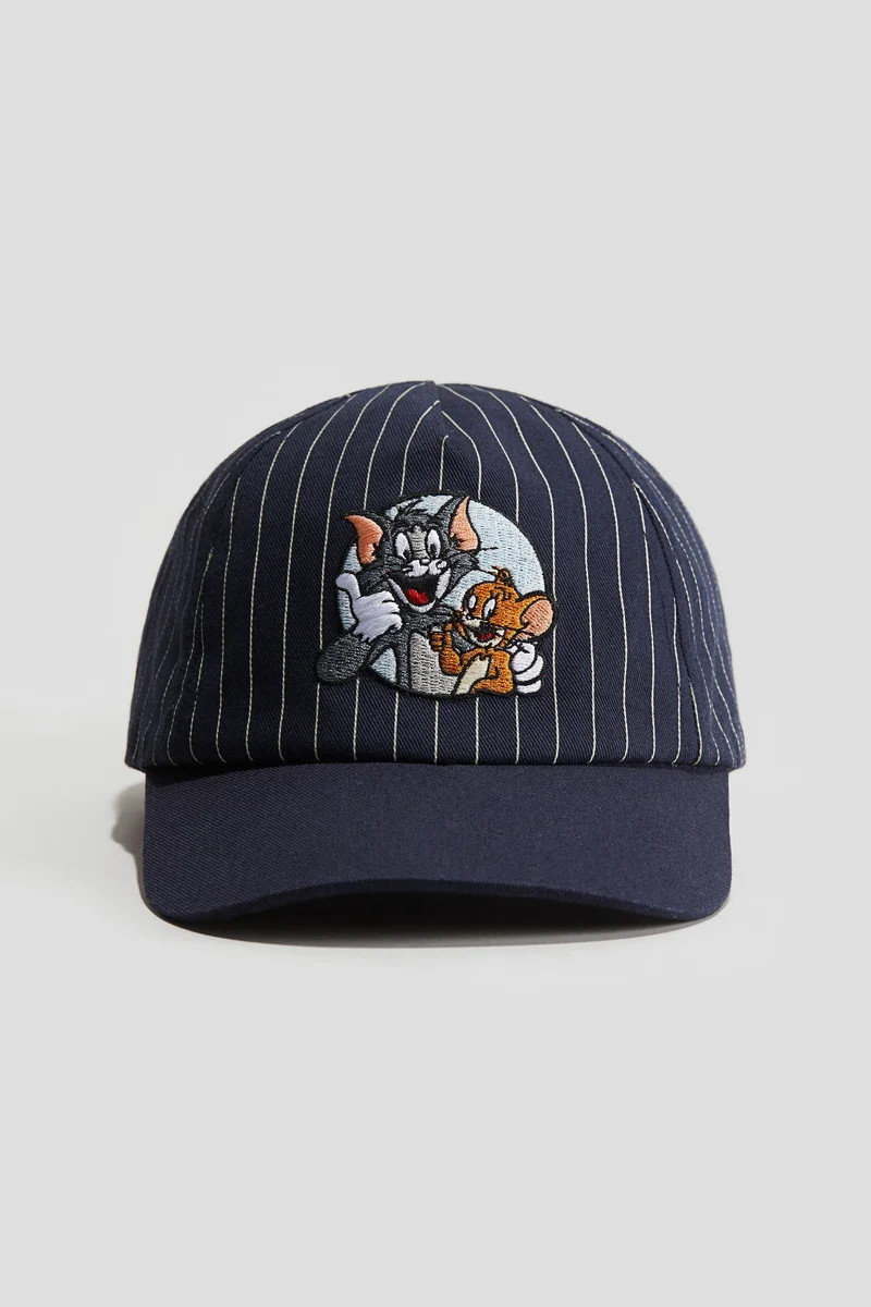 اتش اند ام Motif-detail trucker cap