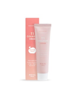 KOCOSTAR KOCOSTAR T1 Peel-Off Pure Collagen Wrapping Cream Mask, Age-Defying, 65% Type 1 Collagen, Patented Biofilm Formula, Korean Skin Care, 1.69 fl oz.  - Image 1