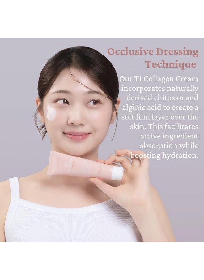KOCOSTAR KOCOSTAR T1 Peel-Off Pure Collagen Wrapping Cream Mask, Age-Defying, 65% Type 1 Collagen, Patented Biofilm Formula, Korean Skin Care, 1.69 fl oz.  - Image 4