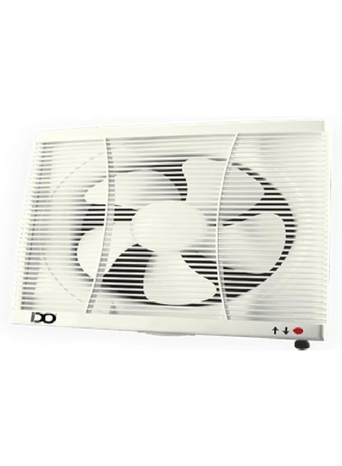 ido Wall Exhaust Fan 2 Direction (Intake/Outtake) 25 cm, 30W, Pull Cord Switch with Safety Grill - Off-White - Model WVF25-OWH