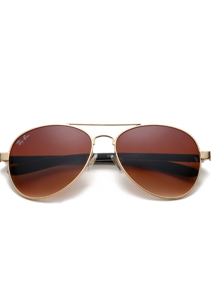 Ray-Ban Ray-Ban Fashion Pilot Sunglasses Gold Framed with Brown UV Lenses  - Image 2