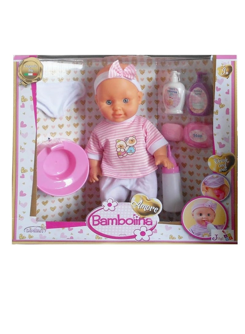 Dimian - Bambolina Amore Doll Pee Popo Set - BD1821