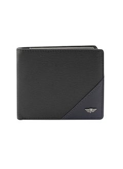 POLICE Men's Leather Over Flap Coin Wallet -Black  - Image 1