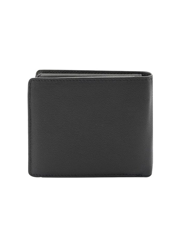 POLICE Men's Leather Over Flap Coin Wallet -Black  - Image 4