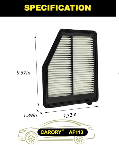 CARORY AF113 Engine Air Filter for Honda Civic 1.8L (2012–2015), Acura ILX Base 2.0L (2013–2015), OE# 17220-R1A-A01, CA11113, AF1481 - Image 4