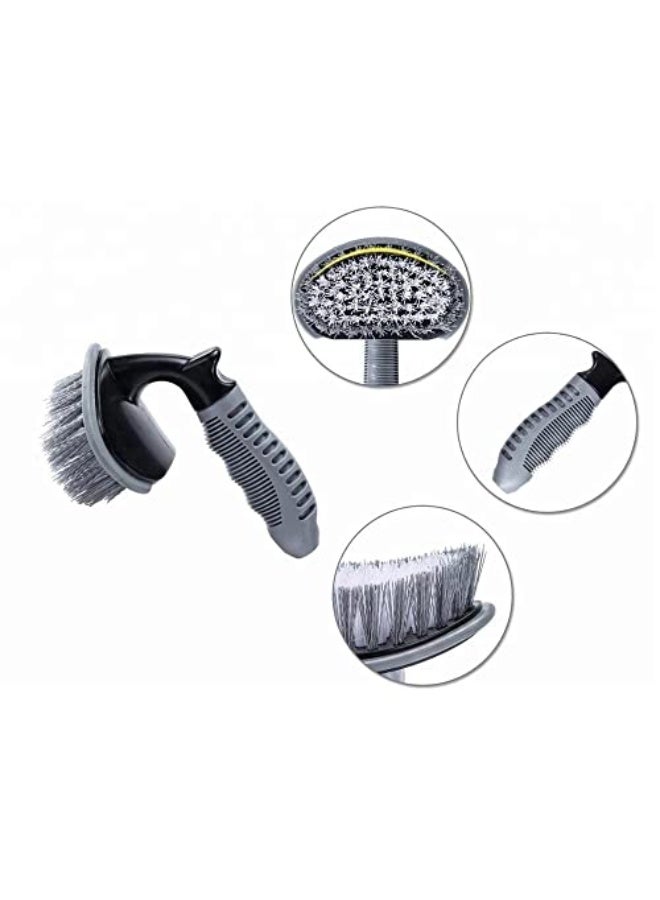 Generic Curved Tire Brush | Auto Wheel Tire Brush Cleaning Car Tire Cleaner Kit Tire Brush  - Image 2