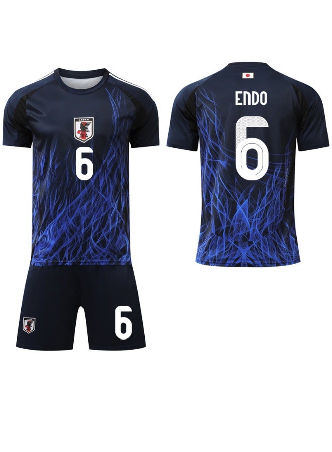Japanese football jerseys and shorts sets, breathable and quick-drying sports uniforms, football team jerseys, men's and women's youth teams, multiple sizes and colors, for training, matches and street wear - Image 1