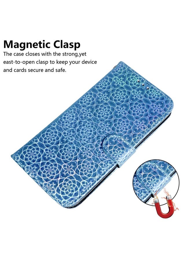 Case Cover For Nokia 1.3 Solid Color Colorful Magnetic Buckle Horizontal Flip PU Leather Case with Holder & Card Slots & Wallet & Lanyard(Blue)