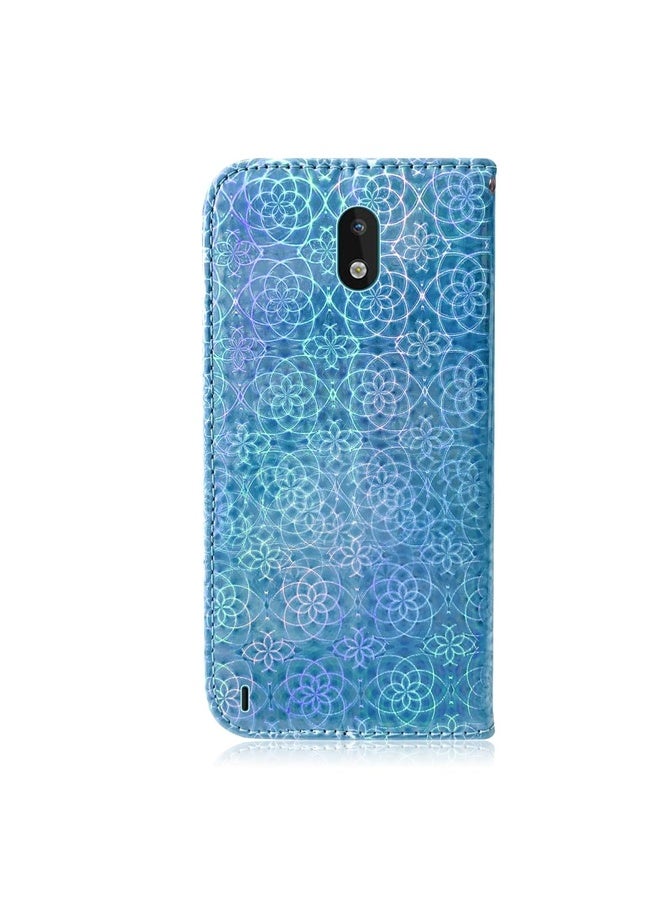 Case Cover For Nokia 1.3 Solid Color Colorful Magnetic Buckle Horizontal Flip PU Leather Case with Holder & Card Slots & Wallet & Lanyard(Blue)