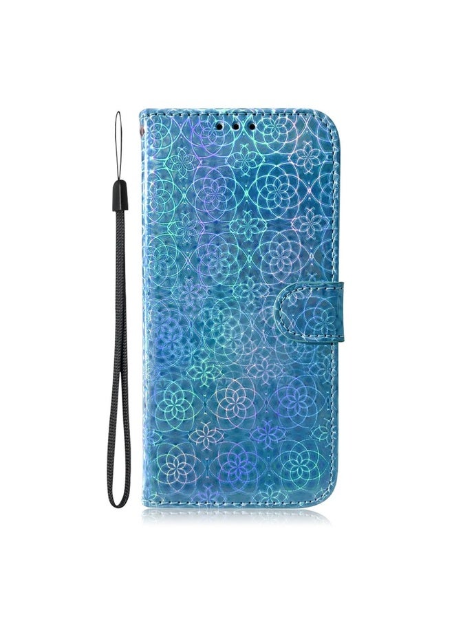 Case Cover For Nokia 1.3 Solid Color Colorful Magnetic Buckle Horizontal Flip PU Leather Case with Holder & Card Slots & Wallet & Lanyard(Blue)