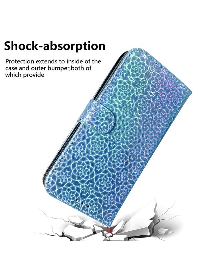 Case Cover For Nokia 1.3 Solid Color Colorful Magnetic Buckle Horizontal Flip PU Leather Case with Holder & Card Slots & Wallet & Lanyard(Blue)