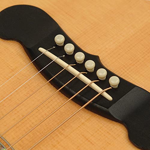 Planet Waves D'Addario Accessories Injected Molded Bridge Pins with End Pin, Set of 7, Ivory - Image 2